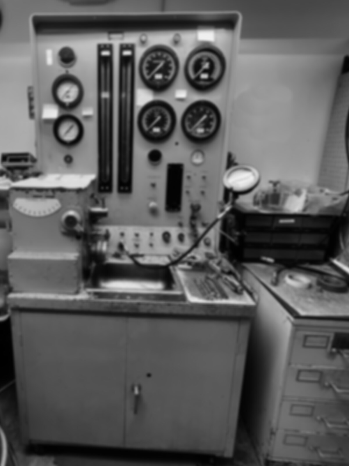 PAA Ohio shop bench with test equipment